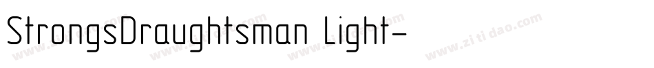 StrongsDraughtsman Light字体转换